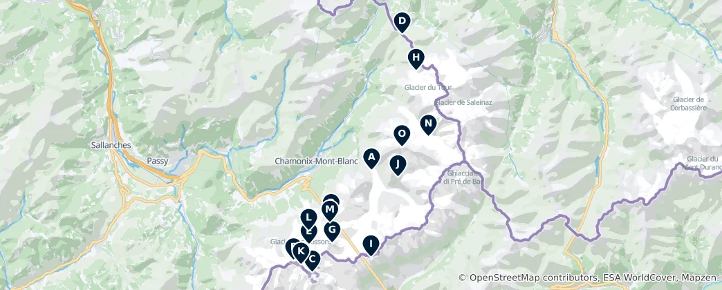 Mapa Alpine Adventures