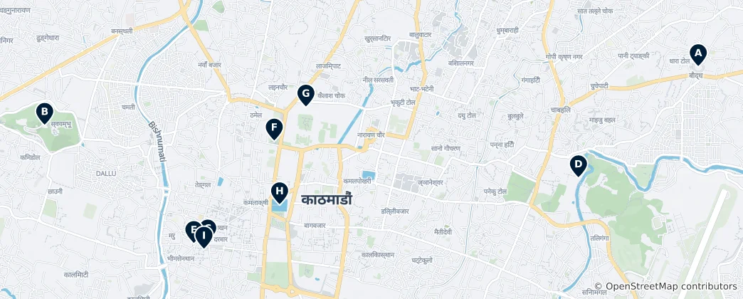 Mapa Kathmandu Essentials