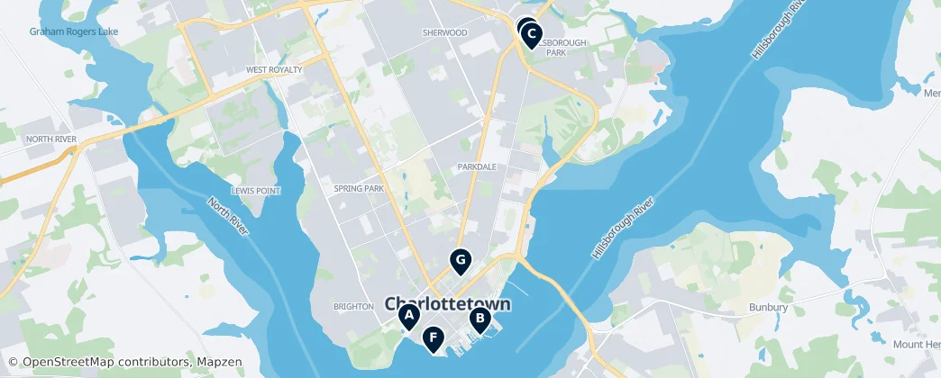 Charlottetown: Editor's Choice — Map