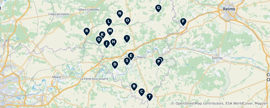 Mapa Historic Churches