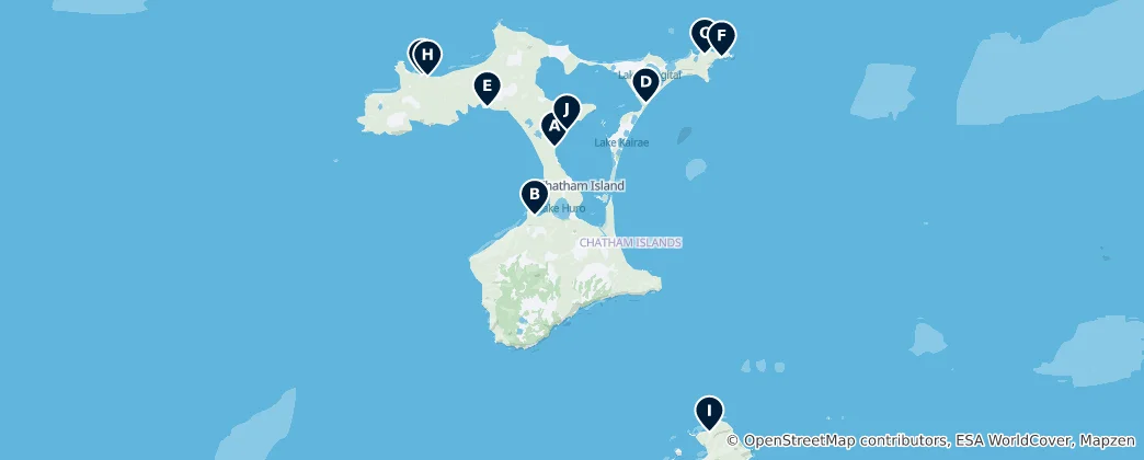 Mapa Chatham Islands Essentials