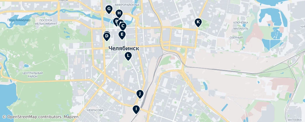 Chelyabinsk Essentials — 地图