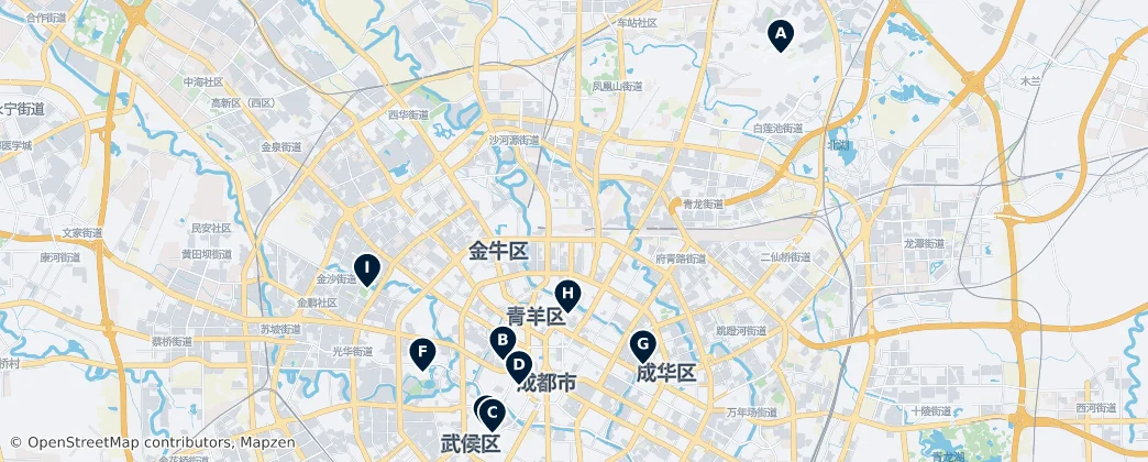 Chengdushi Essentials — Map