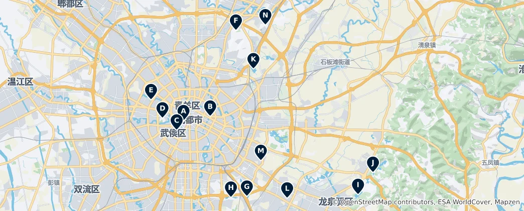 Map of Parks and Scenic Views