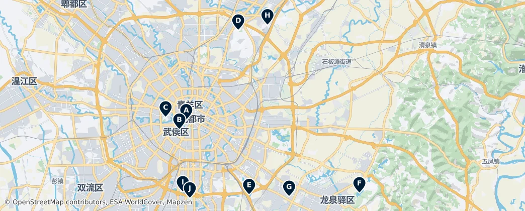 Parks & Gardens — Map