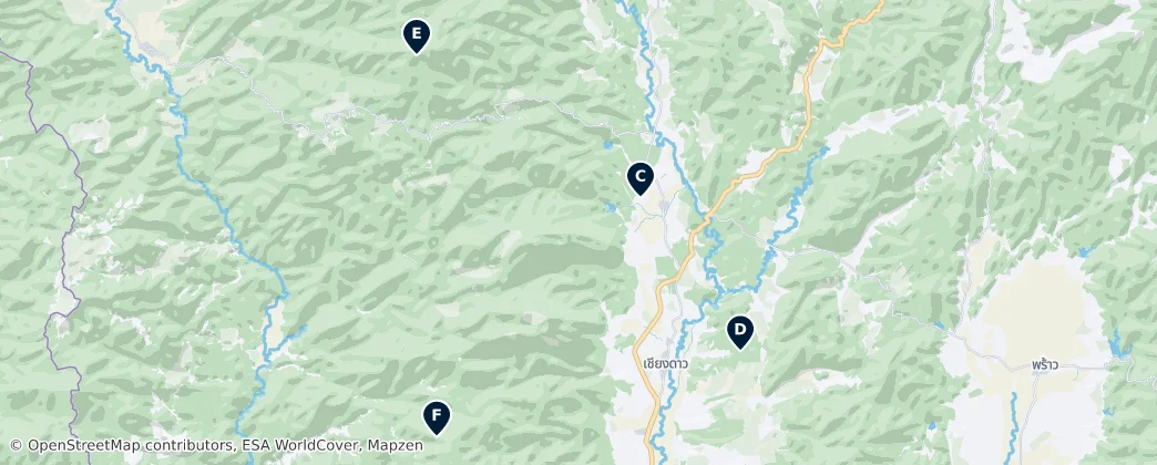 Scenic Hidden Gems — Karte