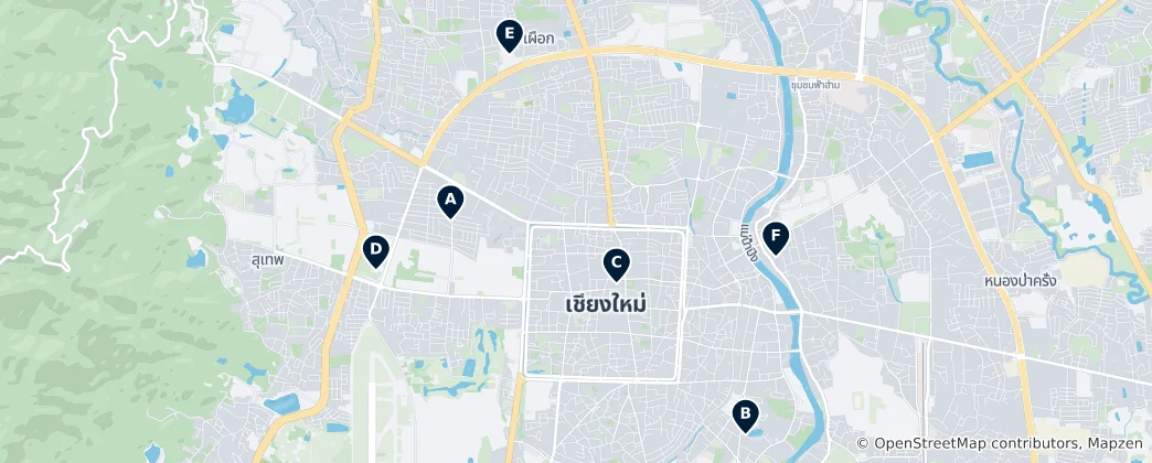 Map of Chiang Mai Museums & Art
