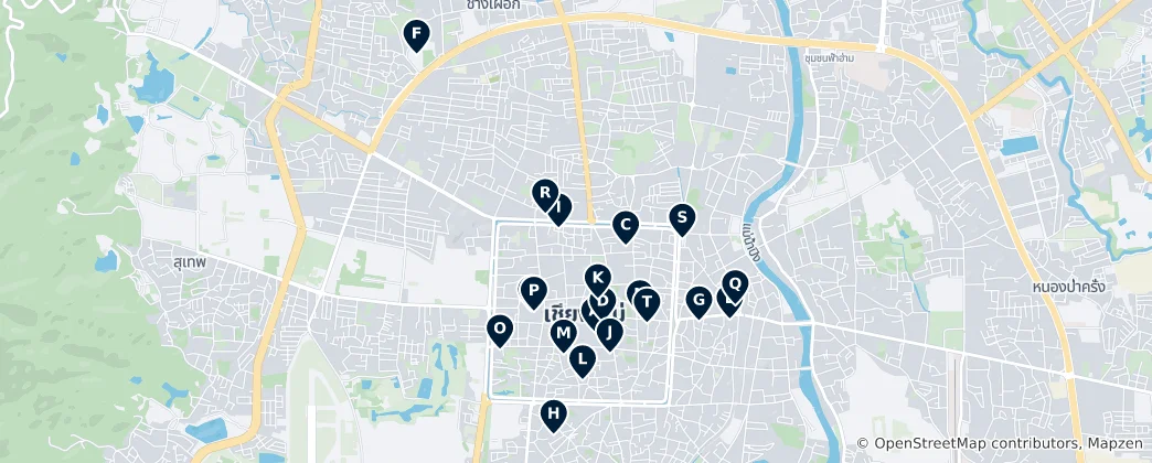 Mapa Temples and Religious Sites