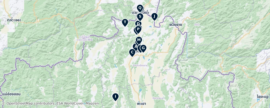 Map of Local Markets and Thai Flavors