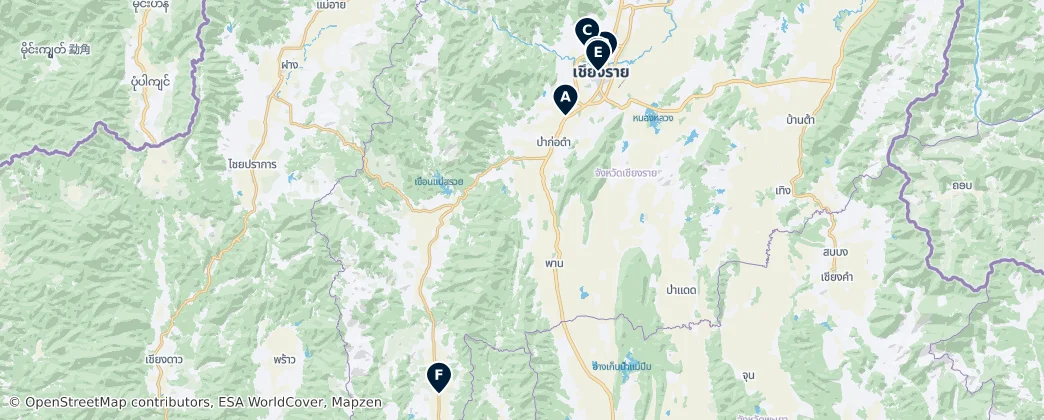 Map of Temples and Religious Sites