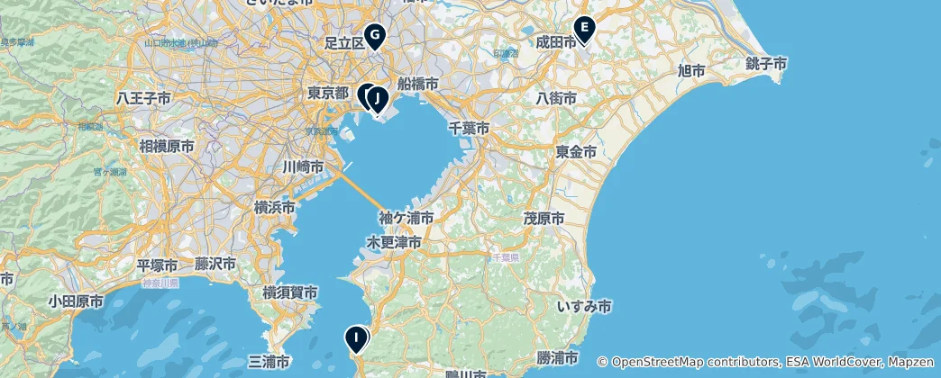 Map of Chiba's Unmissable Highlights