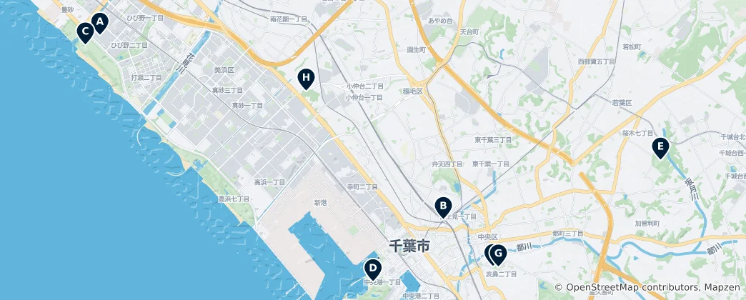 Mapa Chiba's Must-See Highlights