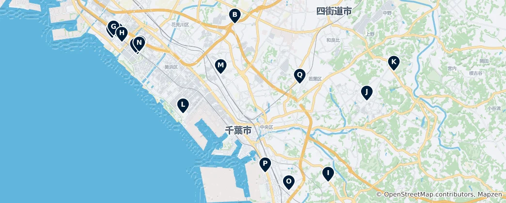 Mappa di Shopping and Leisure Destinations