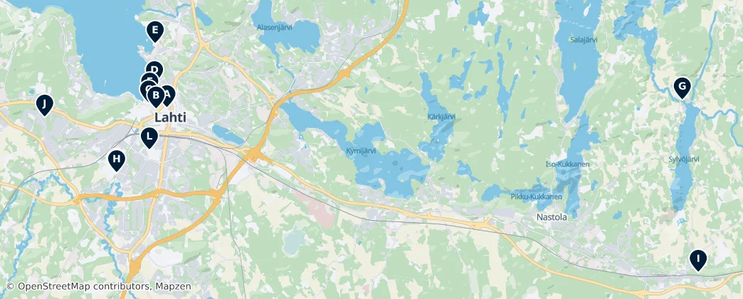 Best of Lahti — mapa