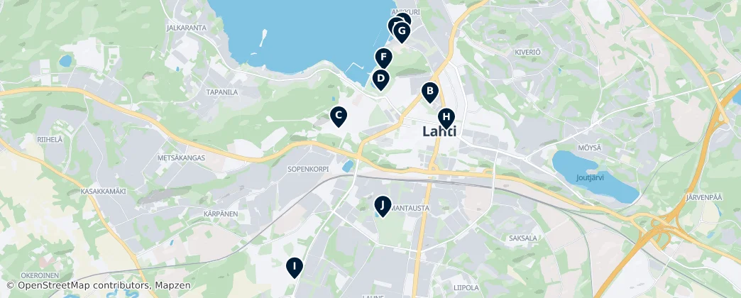 Lahti Essentials — 地图