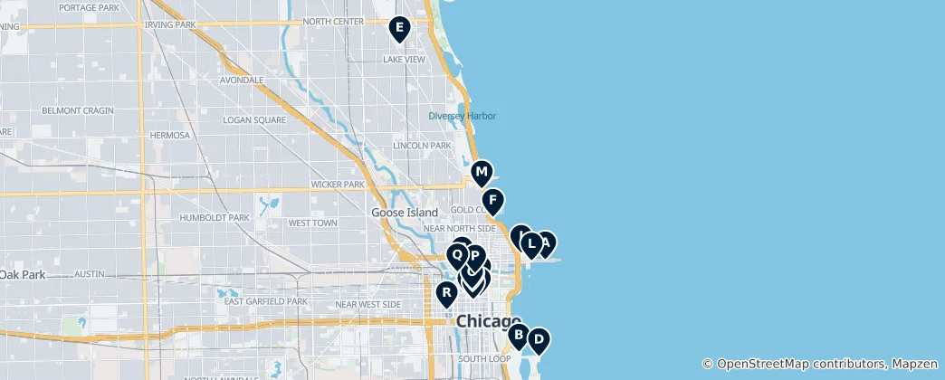 Карта Chicago's Absolute Essentials