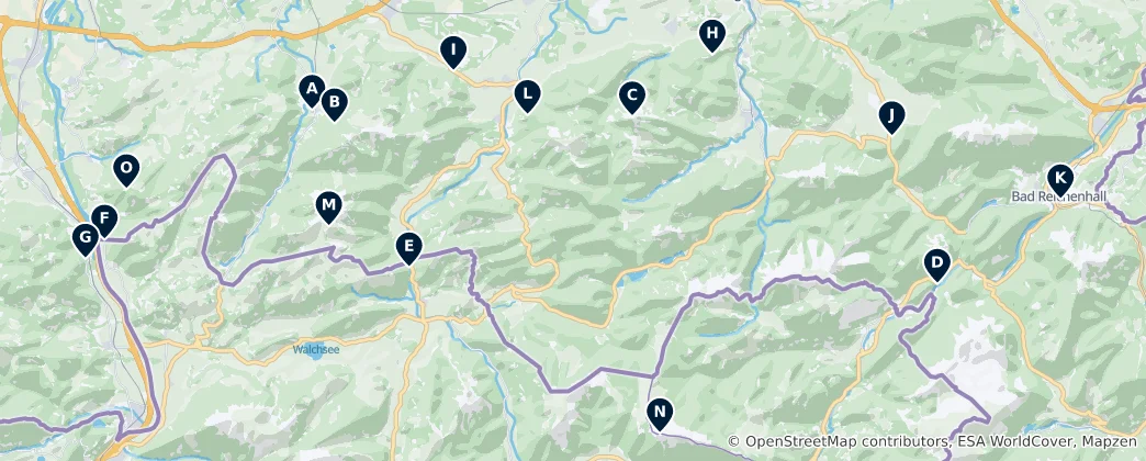 Karte von Chiemgau Alps Essentials