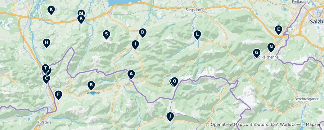 Map of Sacred Sites and Shrines