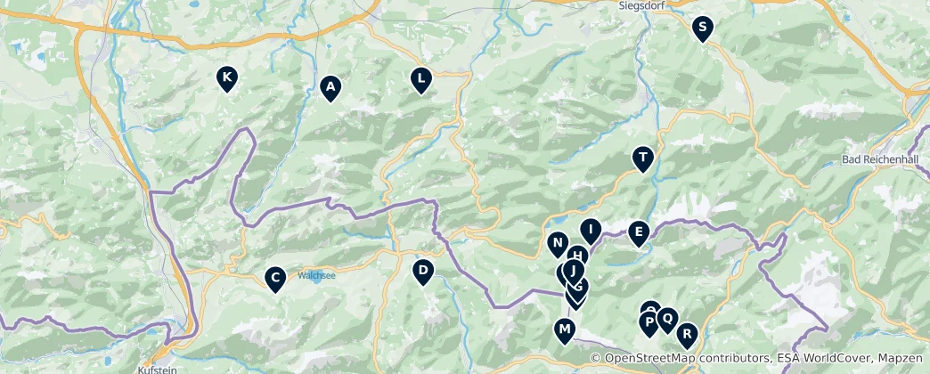 Winter Sports Destinations Haritası