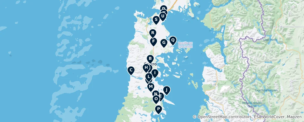 Map of Churches and Chapels