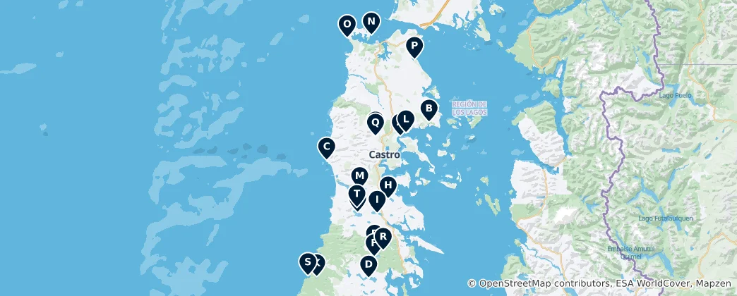 Mappa di Nature's Best Destinations
