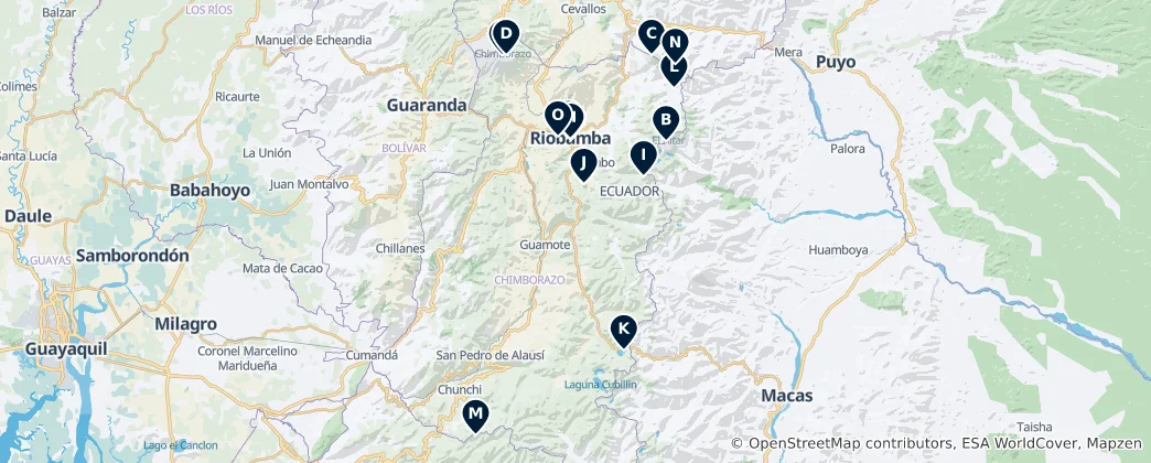 Mappa di Andean Nature & Parks