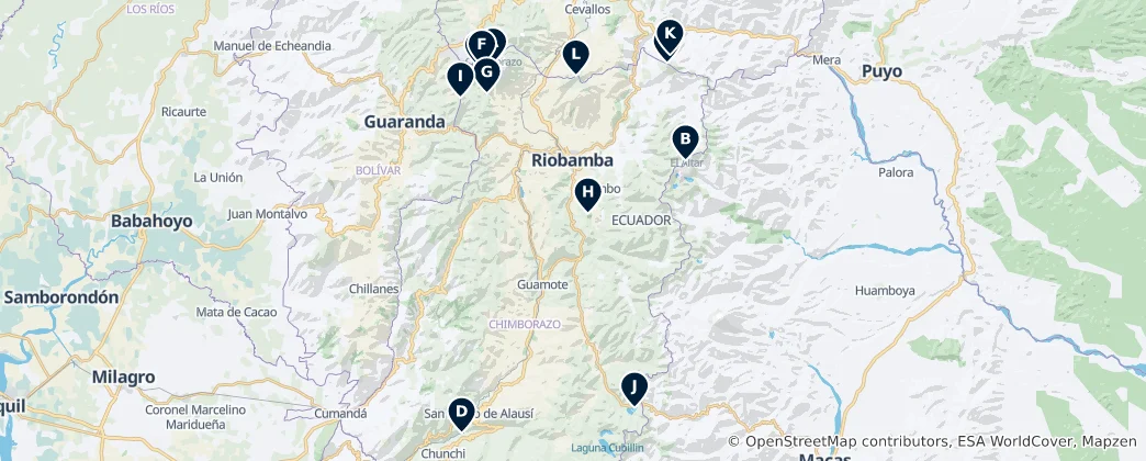 Mapa Chimborazo Highlights