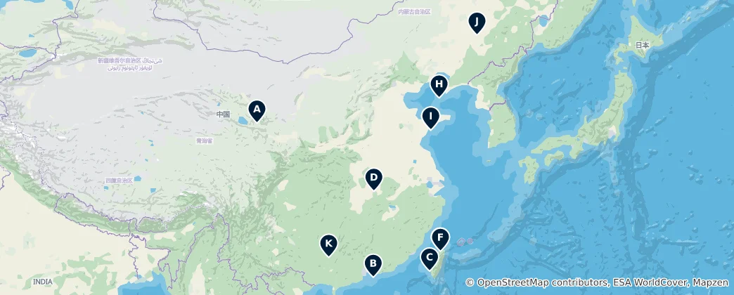 Mappa di Museums and Galleries Showcase