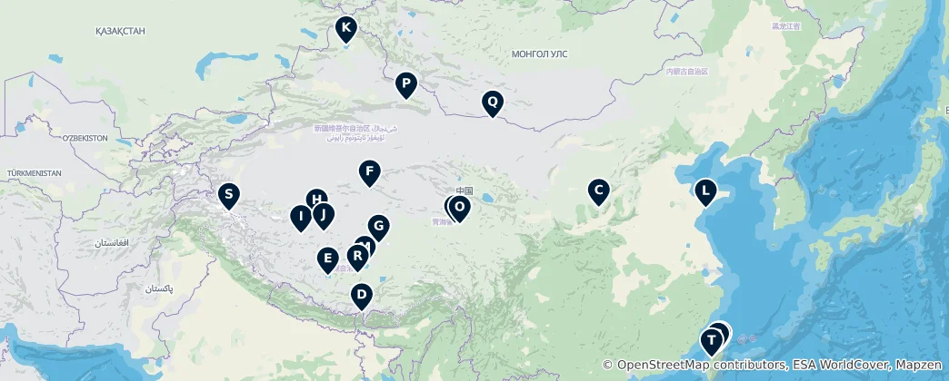 Mappa di Meraviglie Naturali Spettacolari