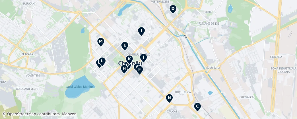 Mapa De Cultural Heritage of Chișinău