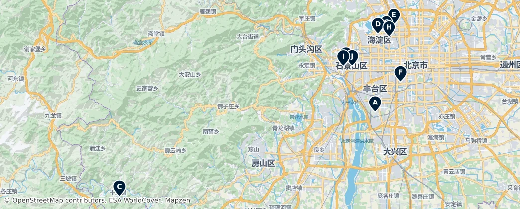 Top Entertainment & Shopping — Map