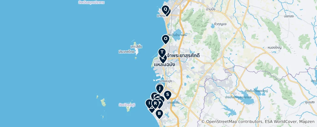Map of Pattaya Markets and Shops