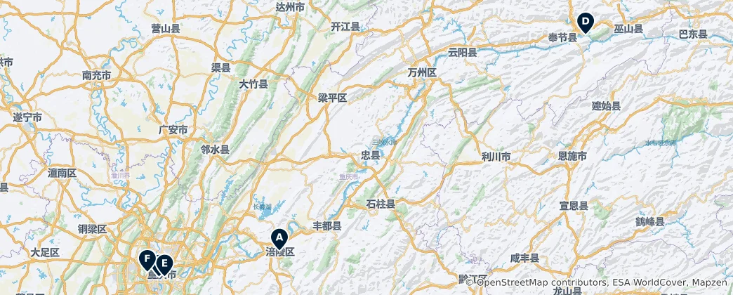 Map of Chongqing's Must-See Attractions