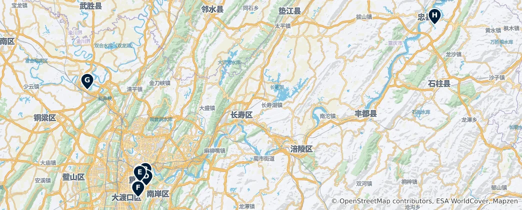 Mappa di Cultural & Arts Spaces