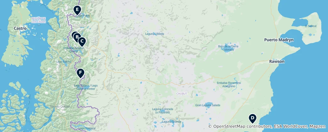 Map of Mountains and Nature Reserves