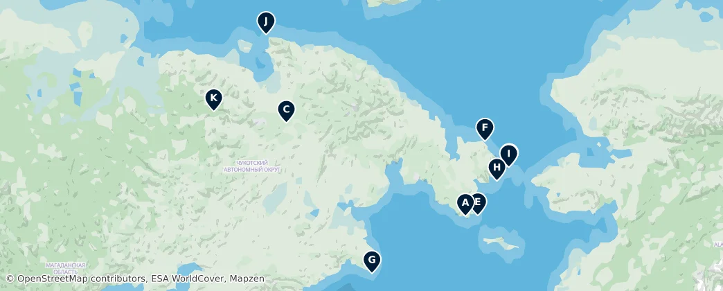 Chukotka Autonomous Okrug: Essential Highlights — Térkép