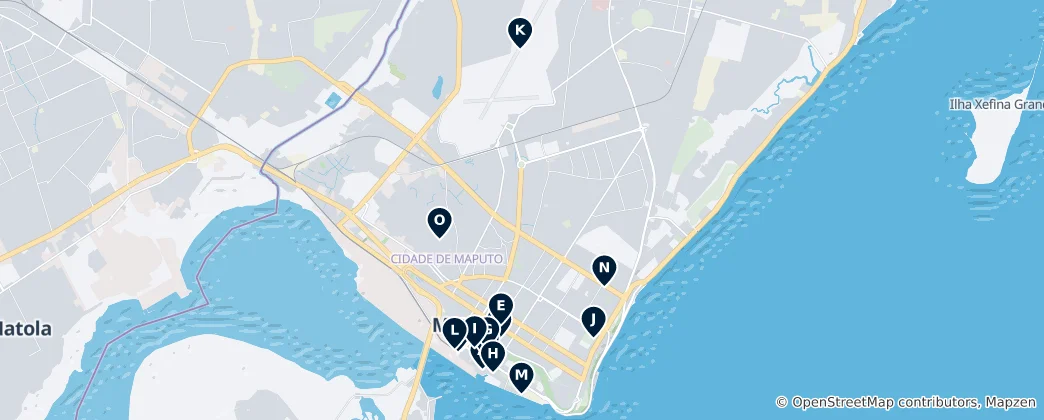 Mappa di Cidade De Maputo's Absolute Essentials