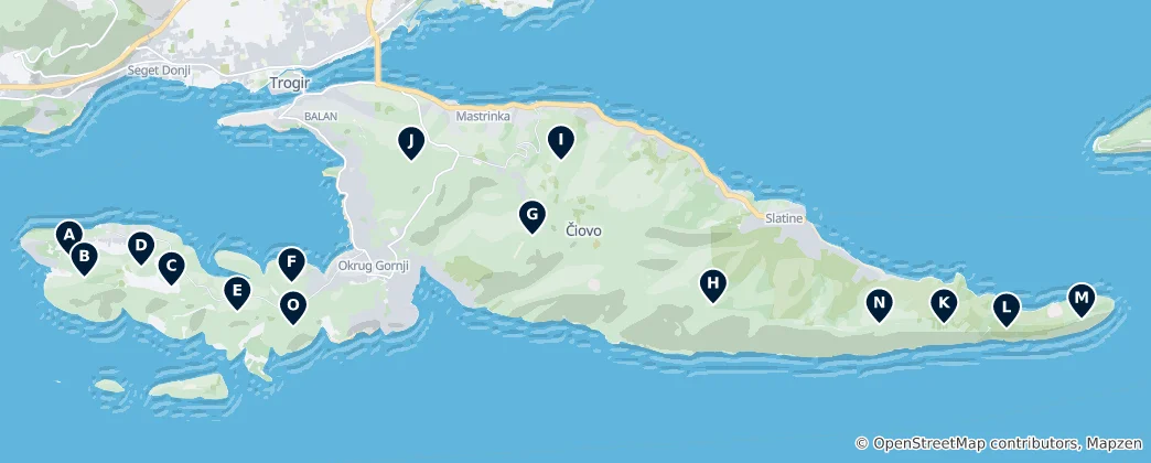 Mappa di Peaks and Views