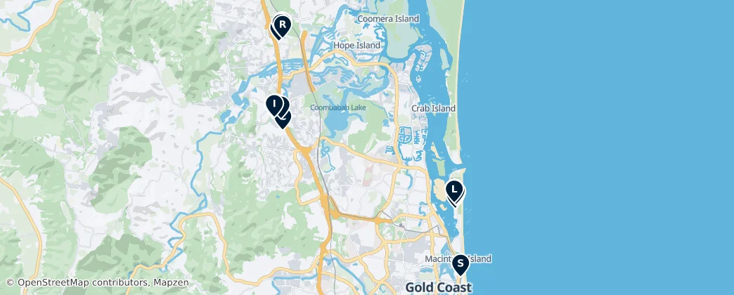Mapa Top Theme Parks & Rides