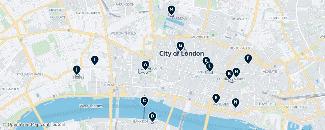 City of London Essentials – Mapa