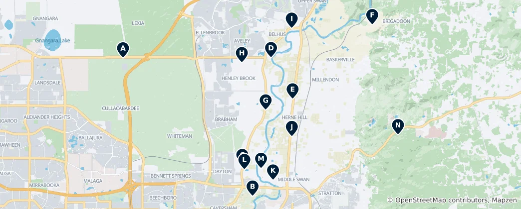 Mappa di Swan Essentials