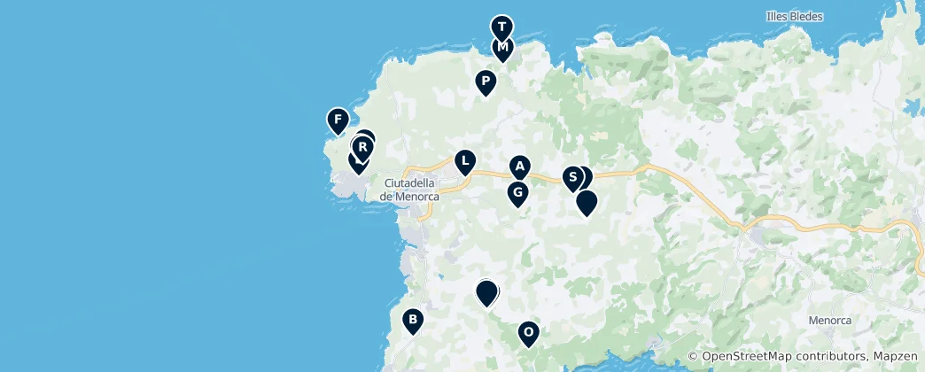 Mappa di Menorca's Ancient Sites
