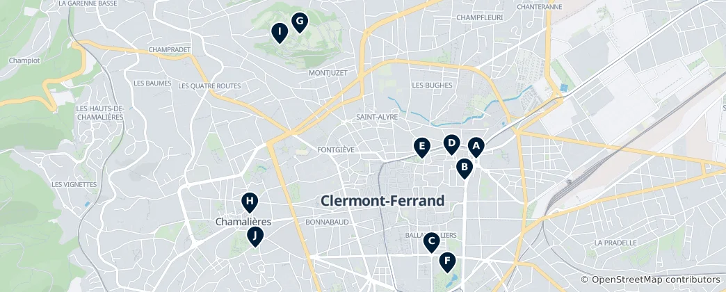 Map of Parks and Fountains