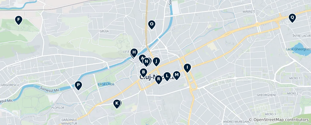 Map of Cluj-Napoca Cultural Hub