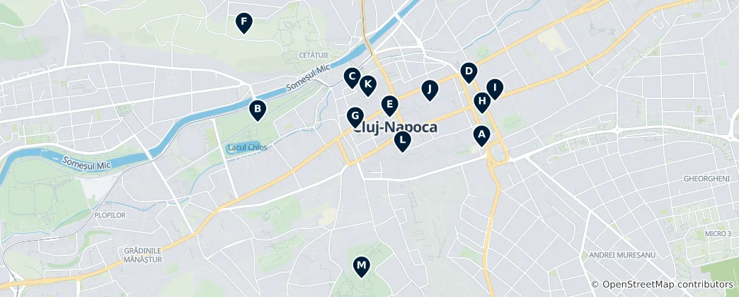 Map of Cluj-Napoca Unmissables