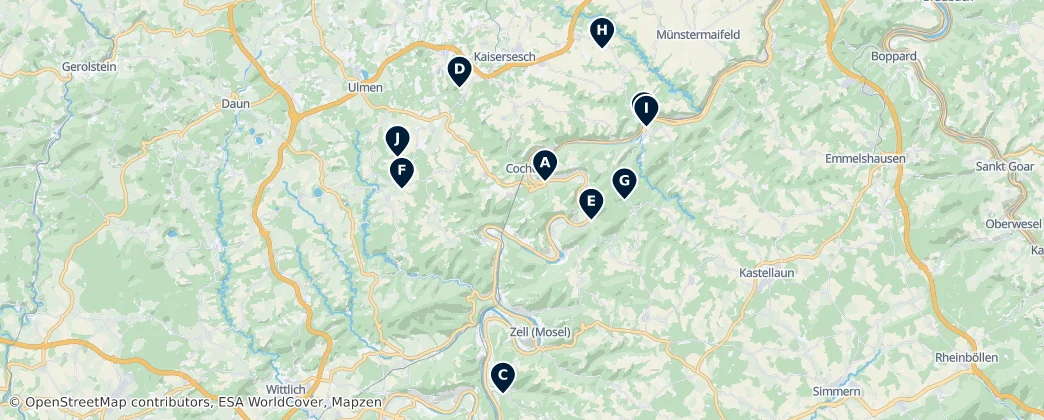 Christian Heritage Sites — Map