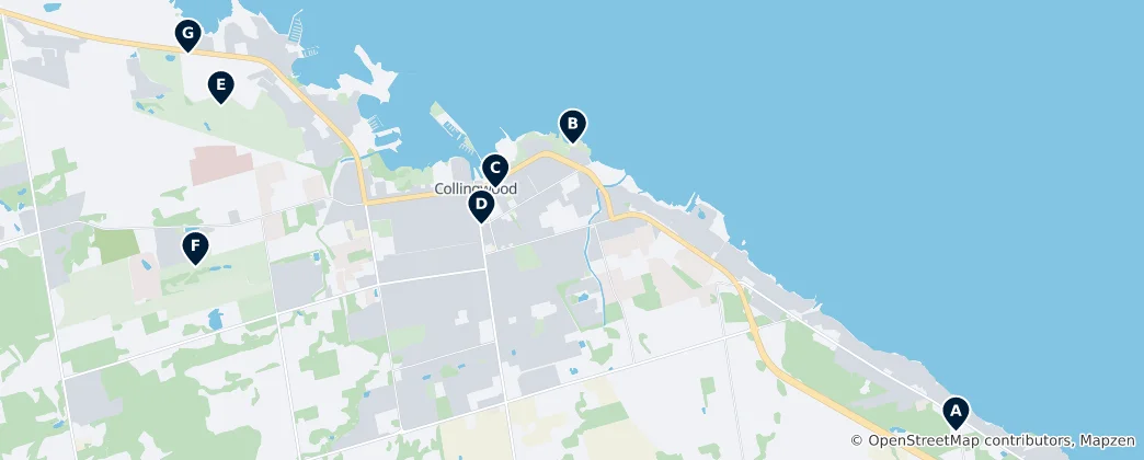 Mapa Collingwood Essentials