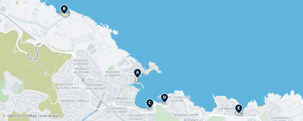 Best Beaches in Collioure — 地图