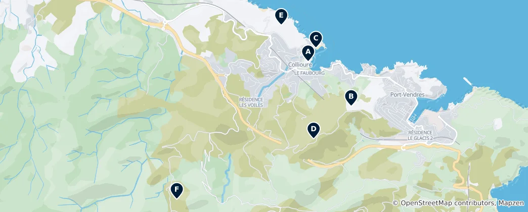 Mappa di Collioure Heritage