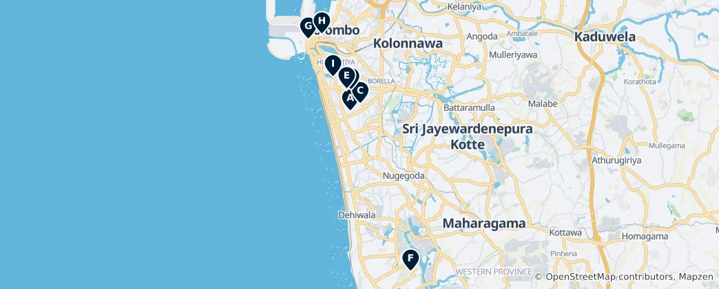 Mappa di Cultural Landmarks
